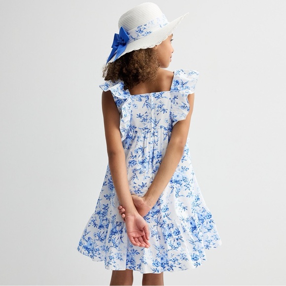 Blue Floral Dress for Easter - Picture 4 of 4